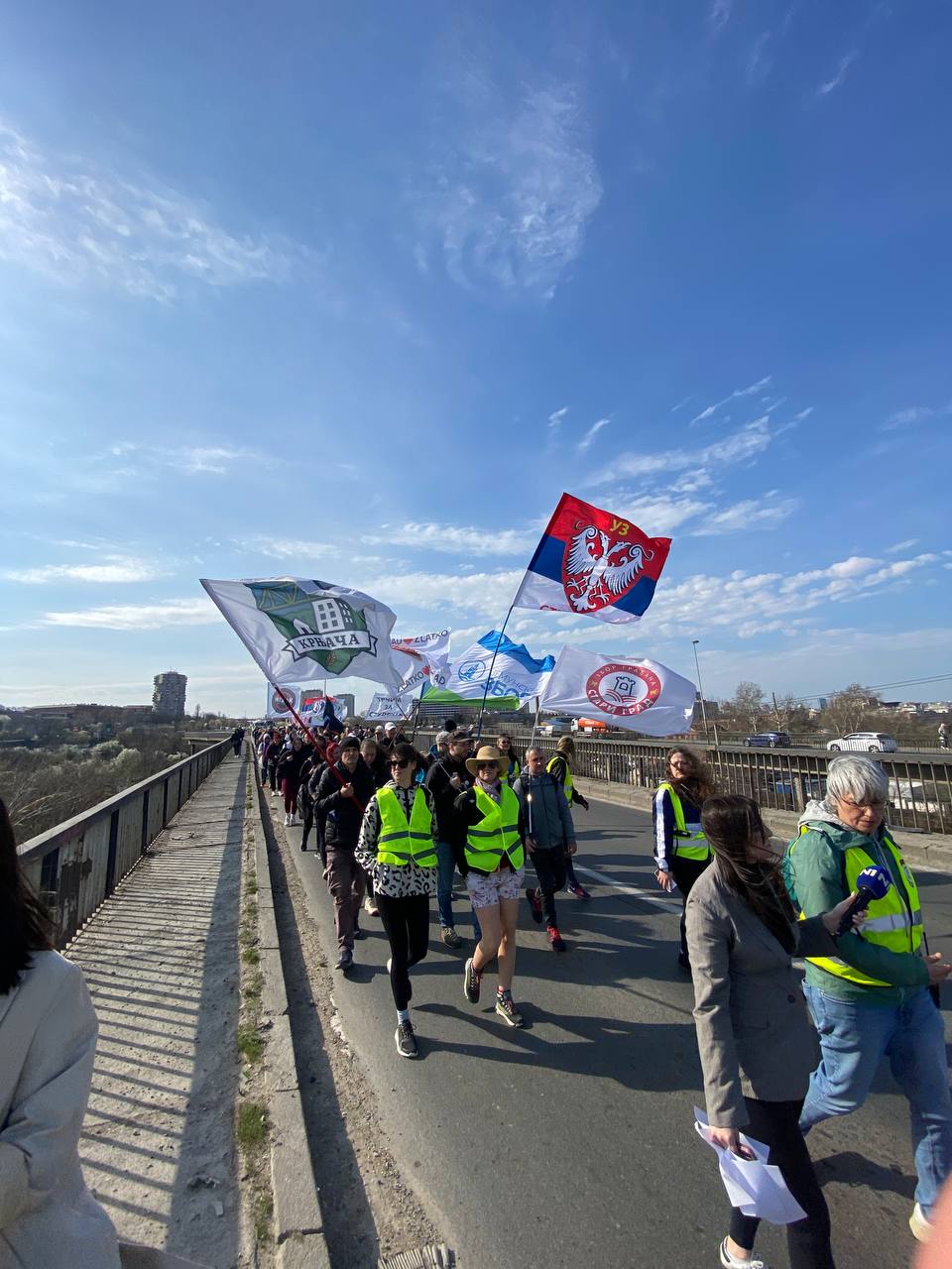 Završen je Beogradski marš: 39 kilometara, osam opština, jedna poruka